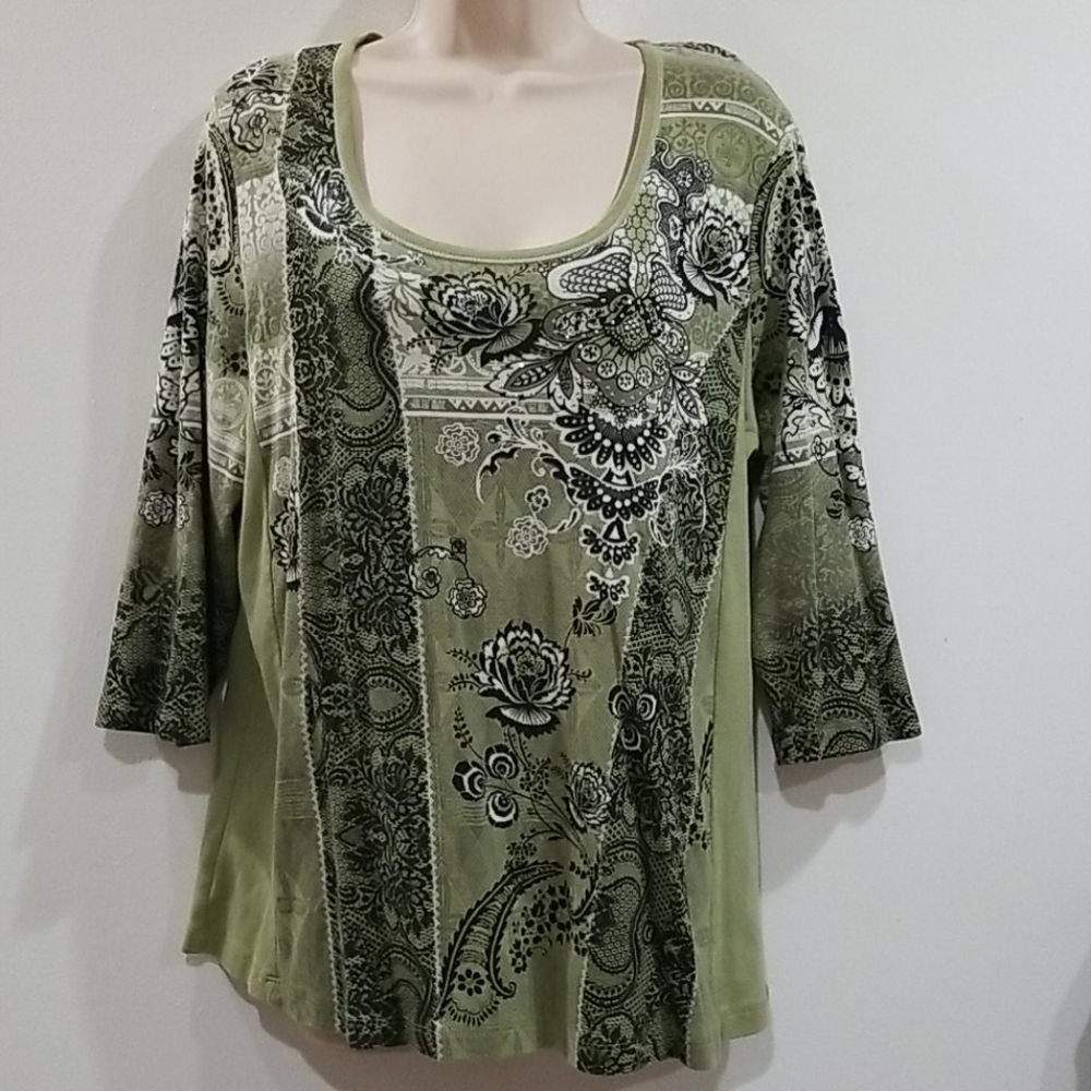 Hp🕺💃Vanilla sugar women's green blouse size 2x